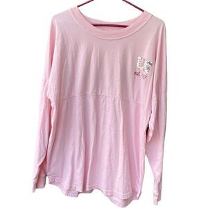 Universal Studios oversized size S spirit style jersey sequined spell out.